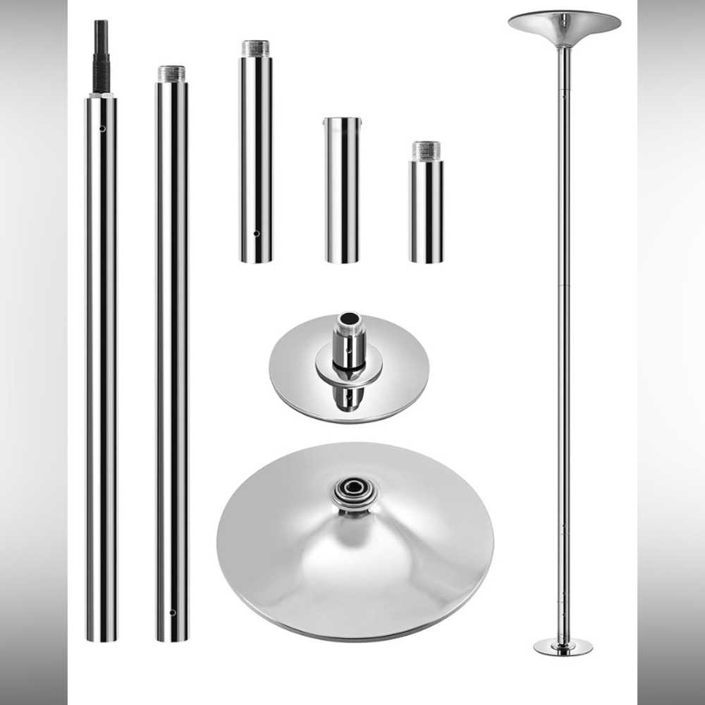 Stripper pole brand new silver